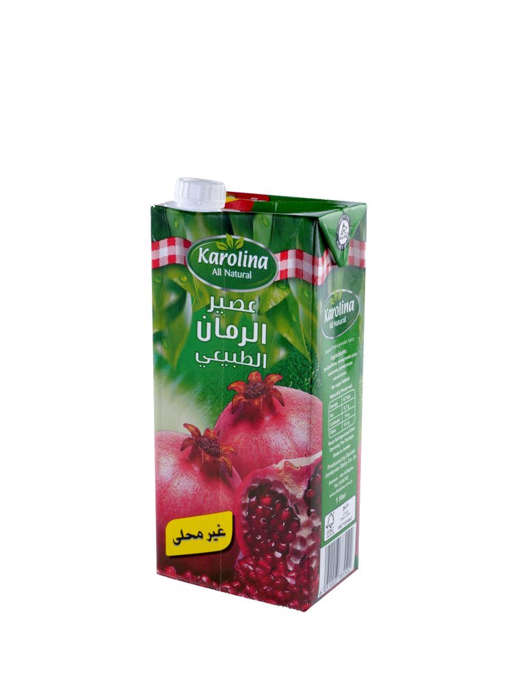 كارولينا عصير رمان طبيعي 100٪ 1 لتر