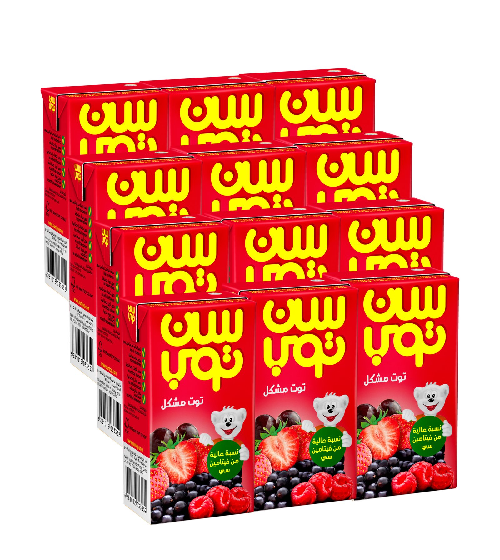 سن توب توت 125 مل عدد 12