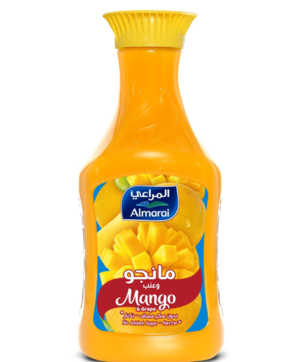 المراعي عصير مانجو و العنب بدون سكر مضاف، 1.4 لتر