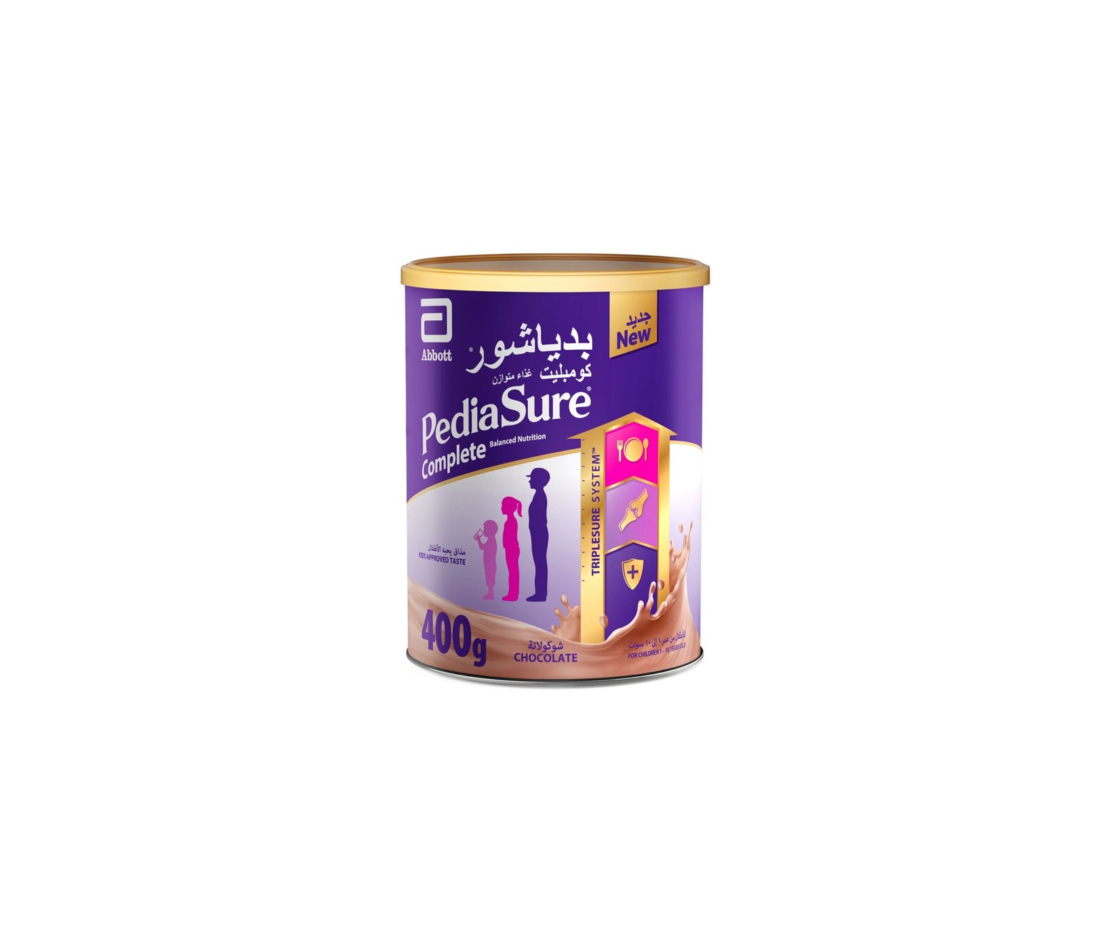 بدياشور حليب أطفال متكامل بنكهة الشوكولاتة 400 غرام