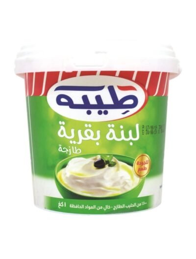 طيبة لبنة كاملة الدسم 1 كغم من فئة اللبن واللبنة