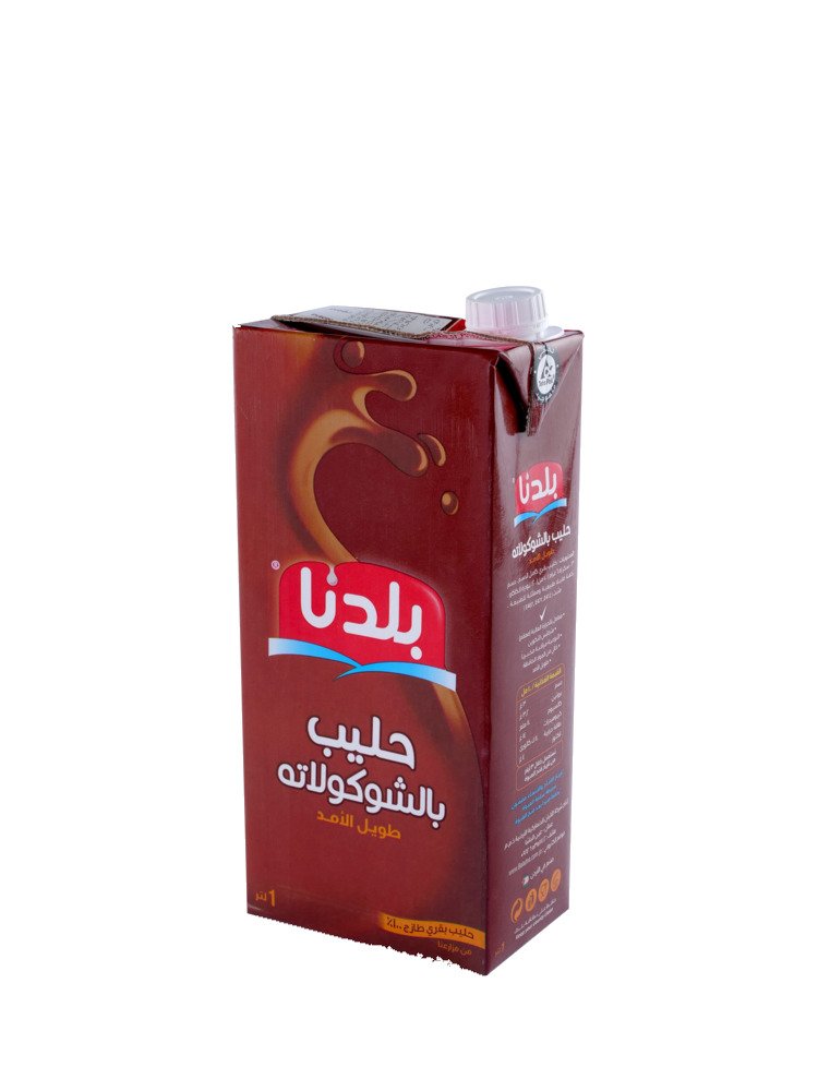 بلدنا حليب شوكولاتة طويل الأجل، 1 لتر من فئة حليب طويل الأمد