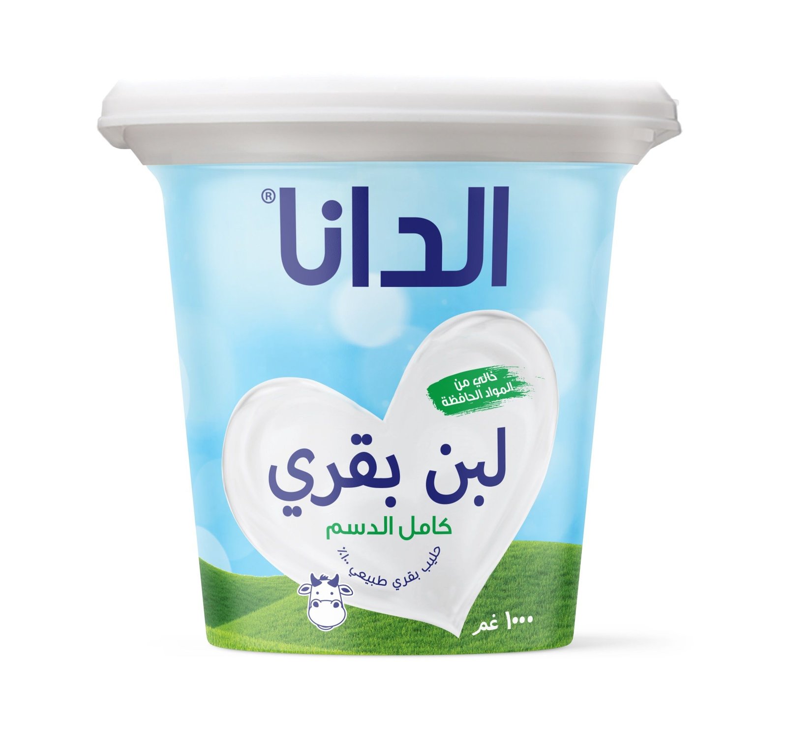 الدانا لبن بقري، 1 كغ من فئة اللبن واللبنة