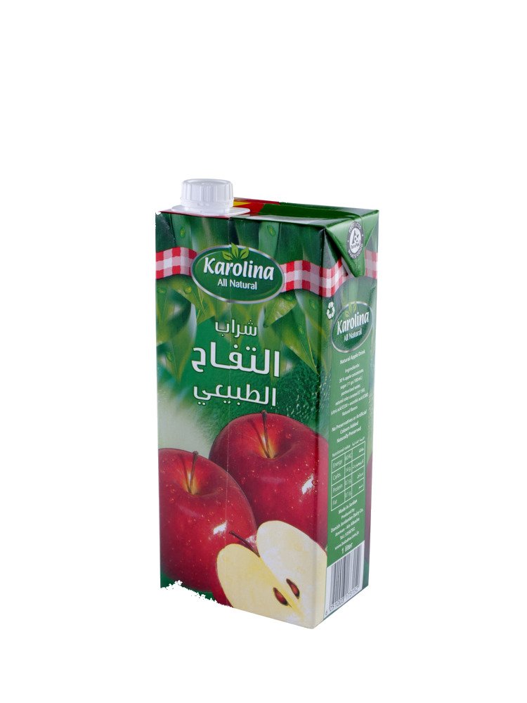 كارولينا عصير تفاح طبيعي 1 لتر