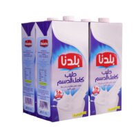 بلدنا حليب بلدنا كامل الدسم 1 لتر عدد 4