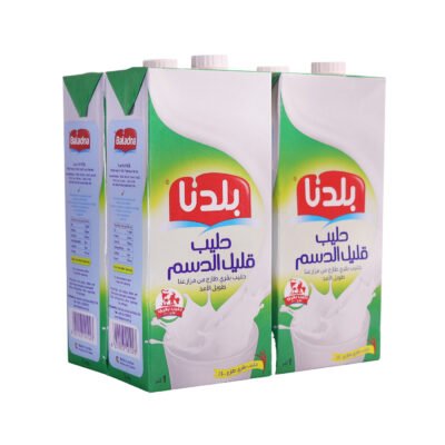 بلدنا حليب قليل الدسم 1 لتر عدد 4