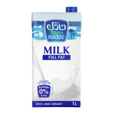 نادك حليب مبستر كامل الدسم طويل الاجل، 1 لتر