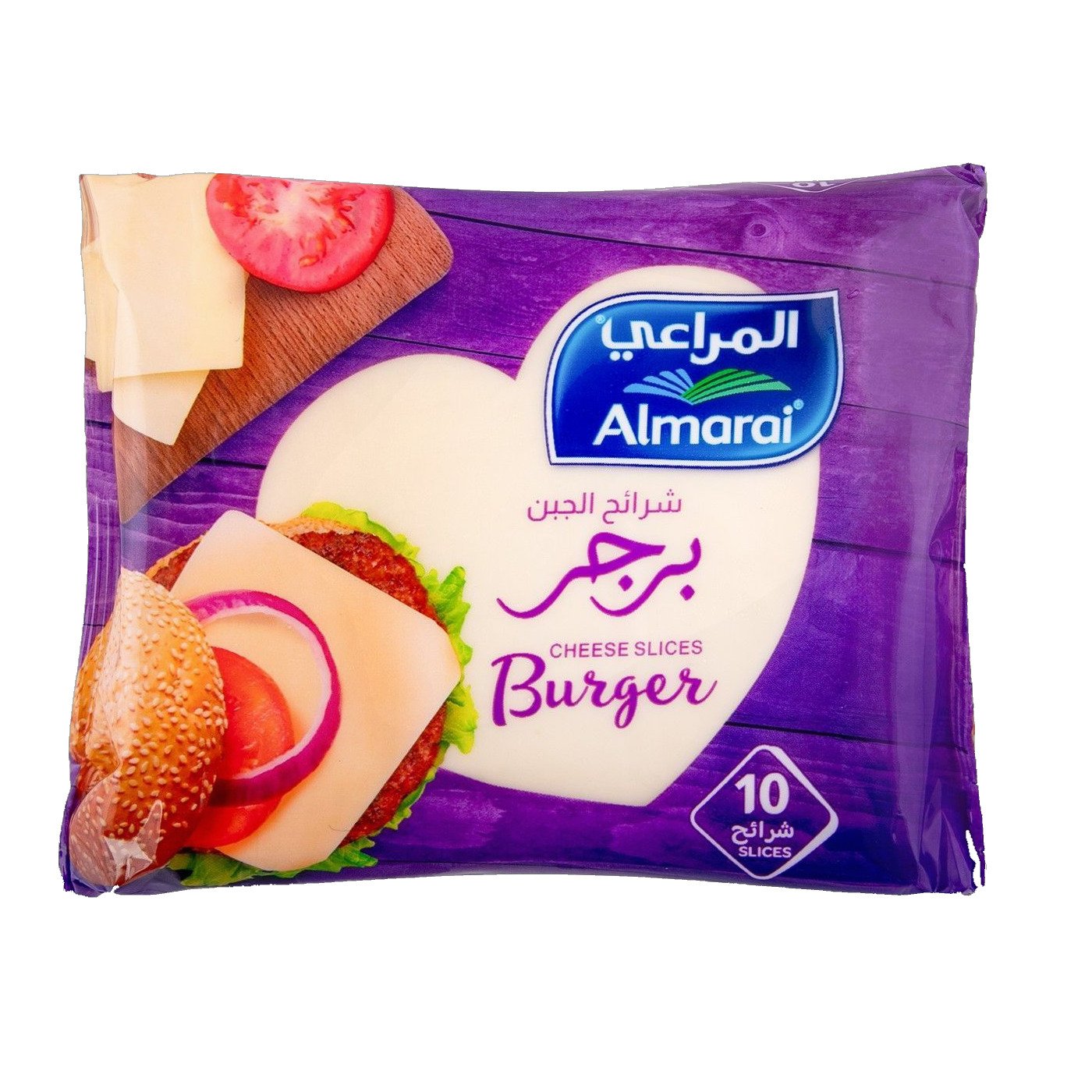 المراعي شرائح جبنة البرجر، 10 شرائح من فئة الأجبان