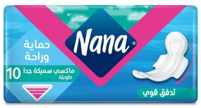 نانا فوط نسائية ماكسي اكسترا سميكة بالأجنحة 10 فوط