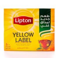 ليبتون شاي أسود العلامة الصفراء 100 كيس