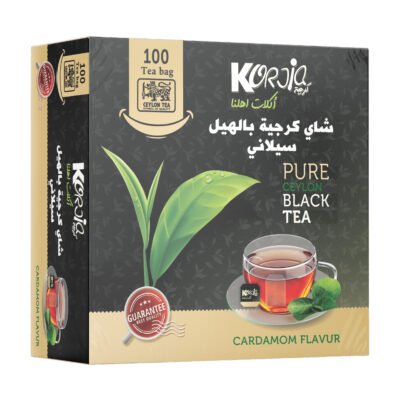 كرجية كيس شاي بنكهة الهيل، 100 كيس