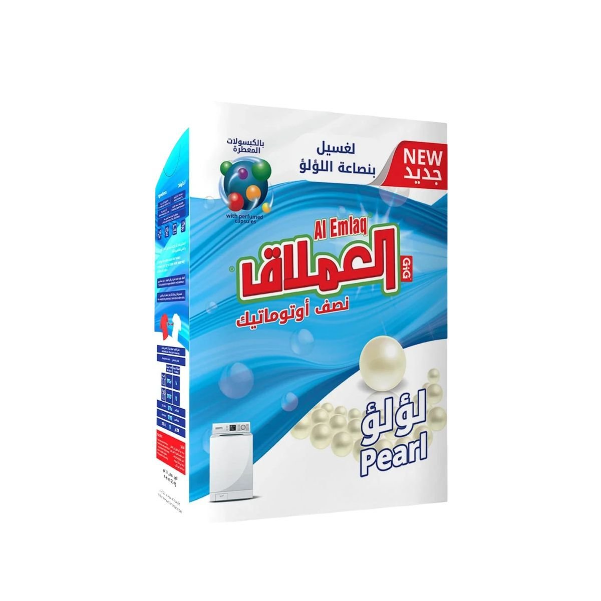 العملاق مسحوق غسيل نصف أوتوماتيك لؤلؤ، 110 غرام من فئة الغسيل والعناية بالملابس