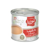 لونا حليب مبخر فاخر كامل الدسم، 170 جم