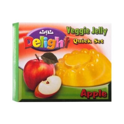 مسحوق حلوى جيلي التفاح النباتي