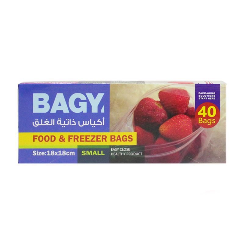 باجي أكياس بسحاب 18×18 سم 40 حبة من فئة أكياس بسحاب