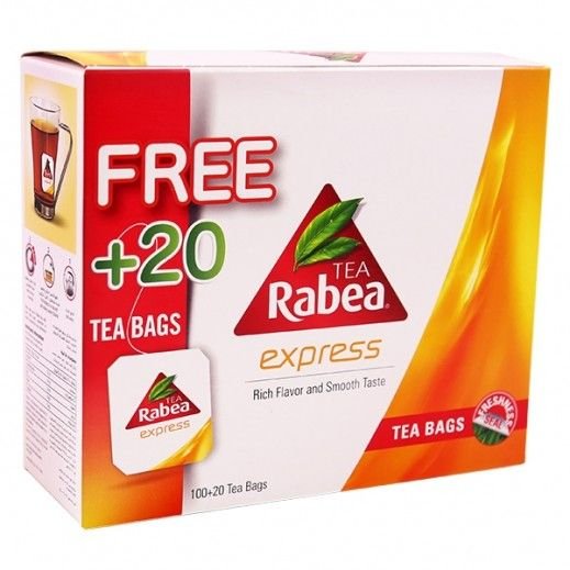 الربيع اكسبرس أكياس شاي 2 غم × 100 كيس + 20 كيس
