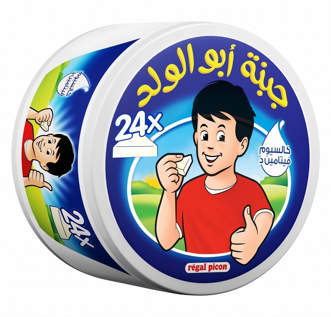 جبنة أبو الولد جبنة مثلثات، 24 قطعة، 360 جرام من فئة الأجبان