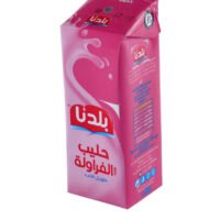 بلدنا حليب بنكهة الفراولة طويل الأجل، 250مل