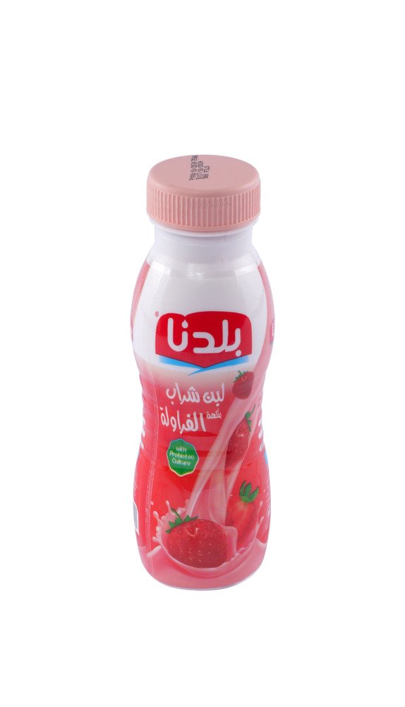 بلدنا شراب اللبن بالفراولة, 250 مل من فئة اللبن واللبنة