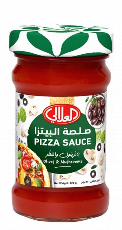 العلالي صلصة بيتزا بالزيتون والفطر، 320 غم