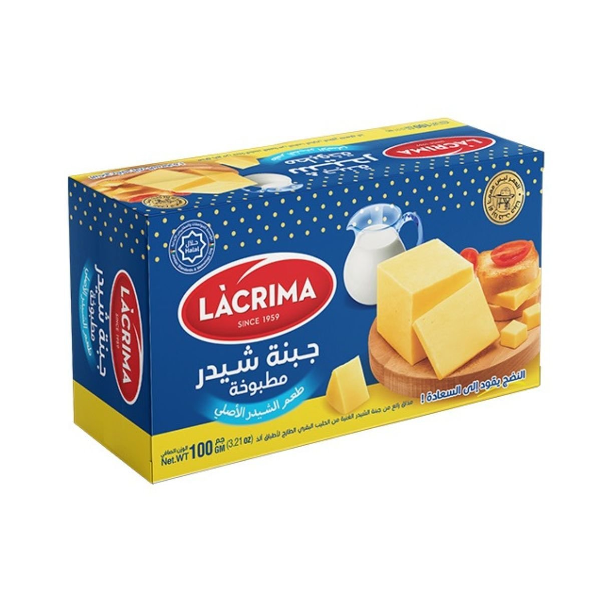 لاكريما جبنة شيدر بلوك، 350 غرام