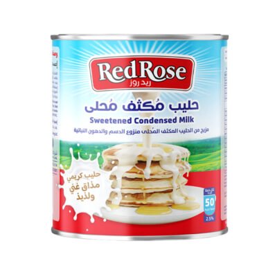 ريد روز حليب مكثف محلى، 390 غم