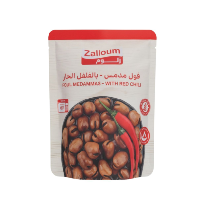زلوم فول مدمس بالفلفل الحار, 390 غم