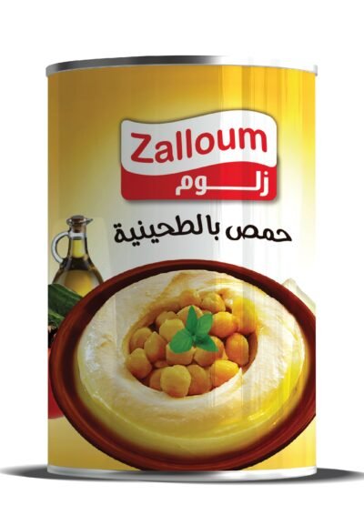 زلوم حمص بالطحينة جاهز للاكل، 400غم