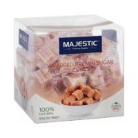 ماجستيك مكعبات سكر بني طبيعي مغلفة، 400 غم