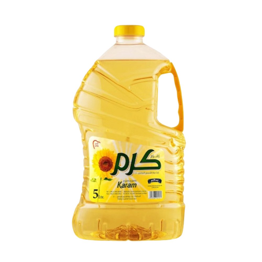 كرم زيت عباد الشمس شفاف 5 لتر