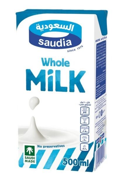 السعودية حليب كامل الدسم، 500 ملليلتر