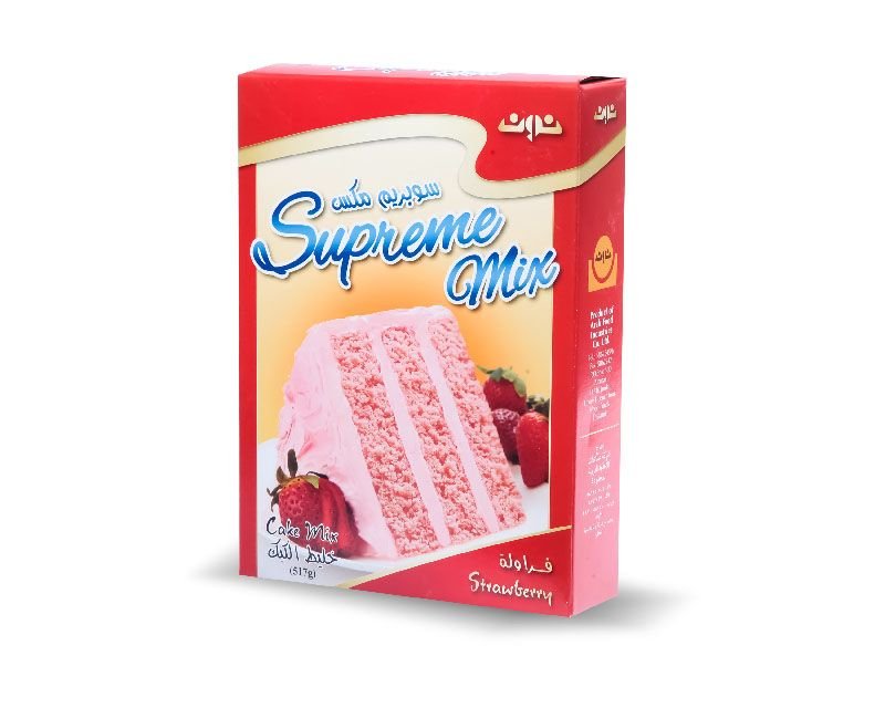 نون كيك مكس فراولة سوبريم مكس 517 غم