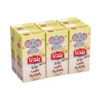بلدنا كيدز حليب بنكهة الفانيليا، 6×125 مل