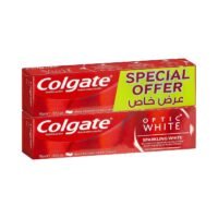 كولجيت معجون اسنان أوبتيك وايت بياض ناصع، 75 مل × 2