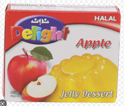 نون ديلايت حلوى جيلو بالتفاح 85 غم