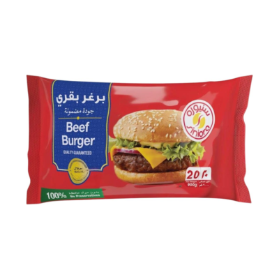 سنيورة برغر بقري 900 غرام برغر لحم مجمد