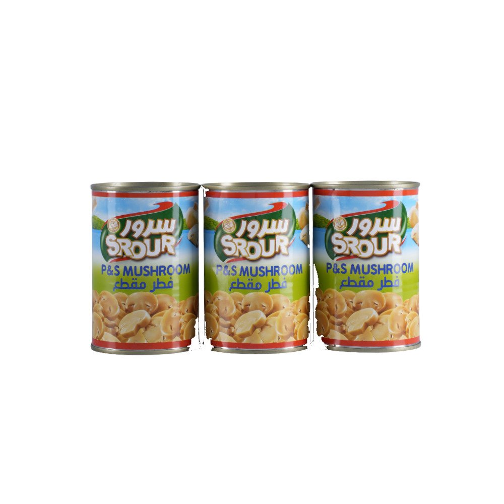 سرور فطر مقطع 300غم*3عبوات معدن صيني عرض خاص
