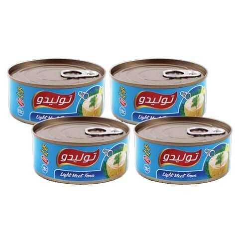 توليدو لحم تونا خفيف 4 قطع * 120 جرام