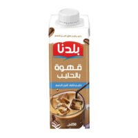 بلدنا حليب بقري قليل الدسم بنكهه القهوة 250مل