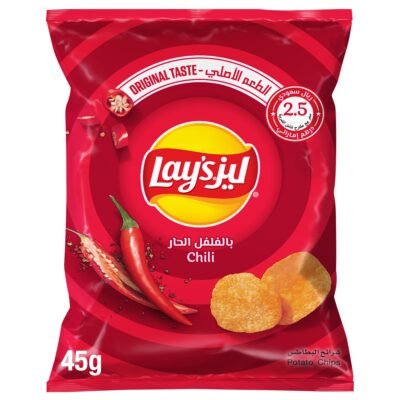 ليز رقائق بطاطس بالفلفل الحار، 45 جرام