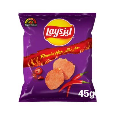 ليز رقائق البطاطس حار نار 45 جم