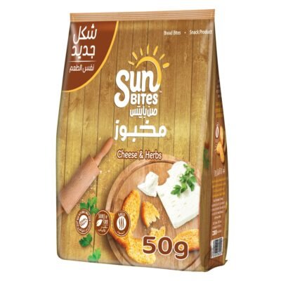سانبايتس قطع خبز بالجبن والأعشاب، 50 جم