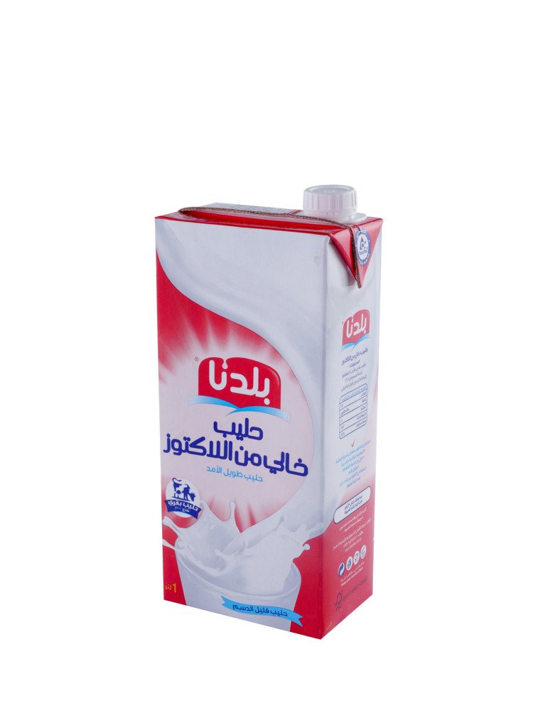 بلدنا حليب خالي من اللاكتوز 1 لتر