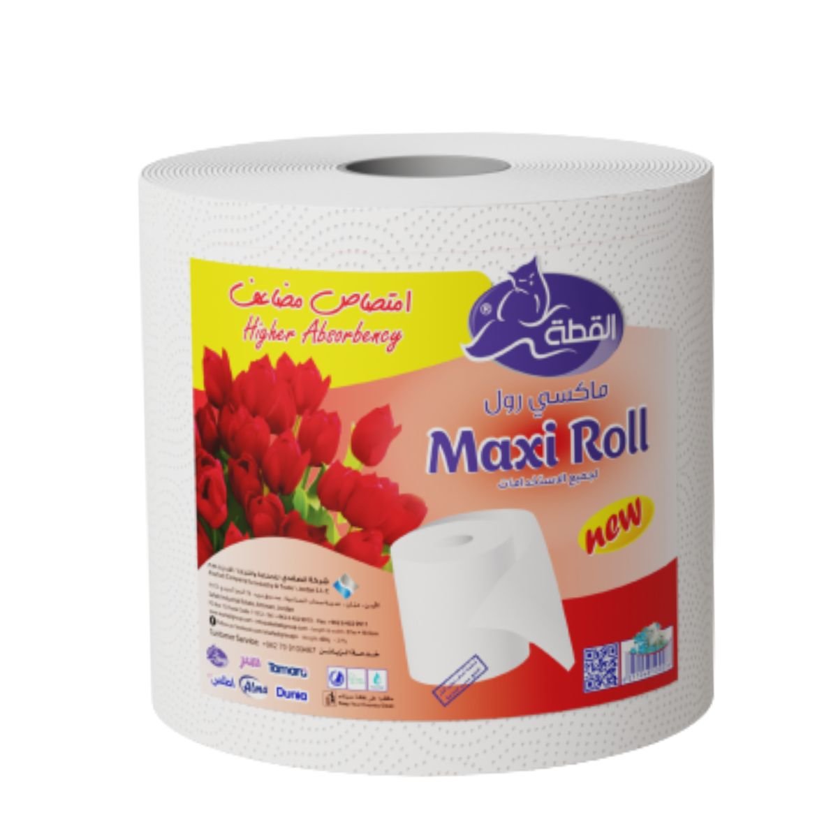 القطة ماكسي رول طبقتين, 400 غم