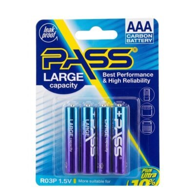 باس بطاريات كربون AAA 1.5 فولت، 4 قطع